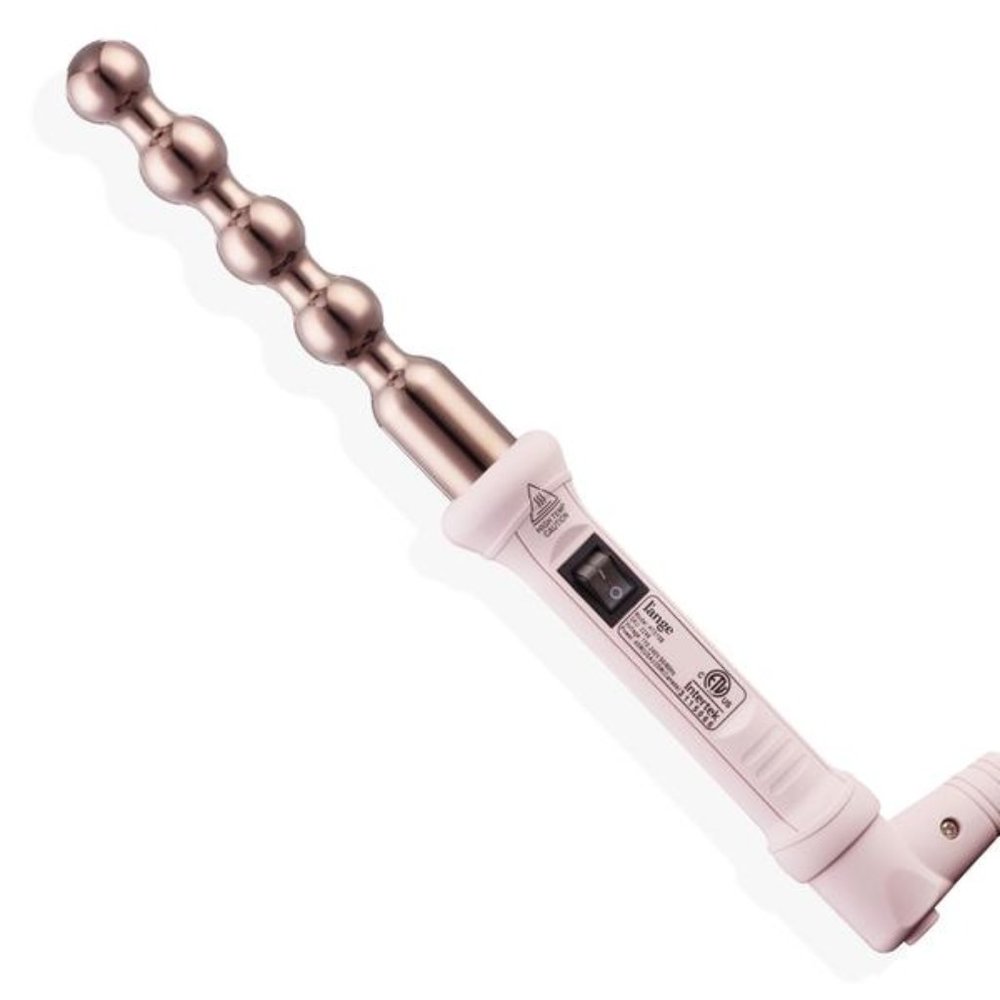 Pink Wave Bead Curling Wand - Stylish Pink Styling Tool